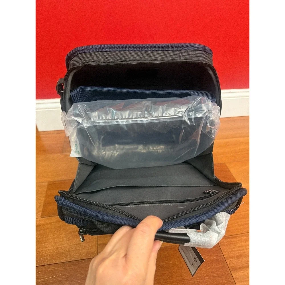 NWT TUMI Compact Laptop Brief Pack Navy‎ Blue Ballistic Nylon 0263173NVYOP